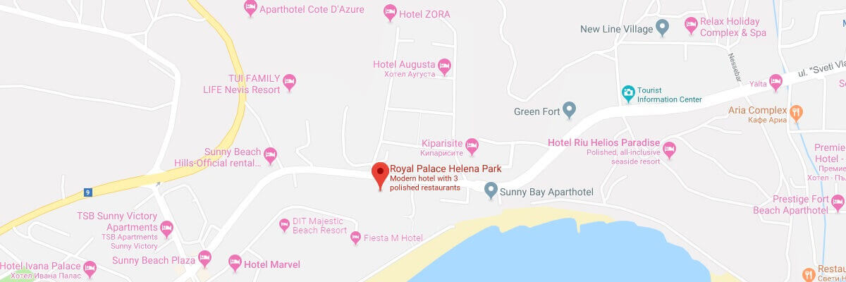 Adresă hotel Royal Palace Helena Park Sunny Beach Bulgaria
