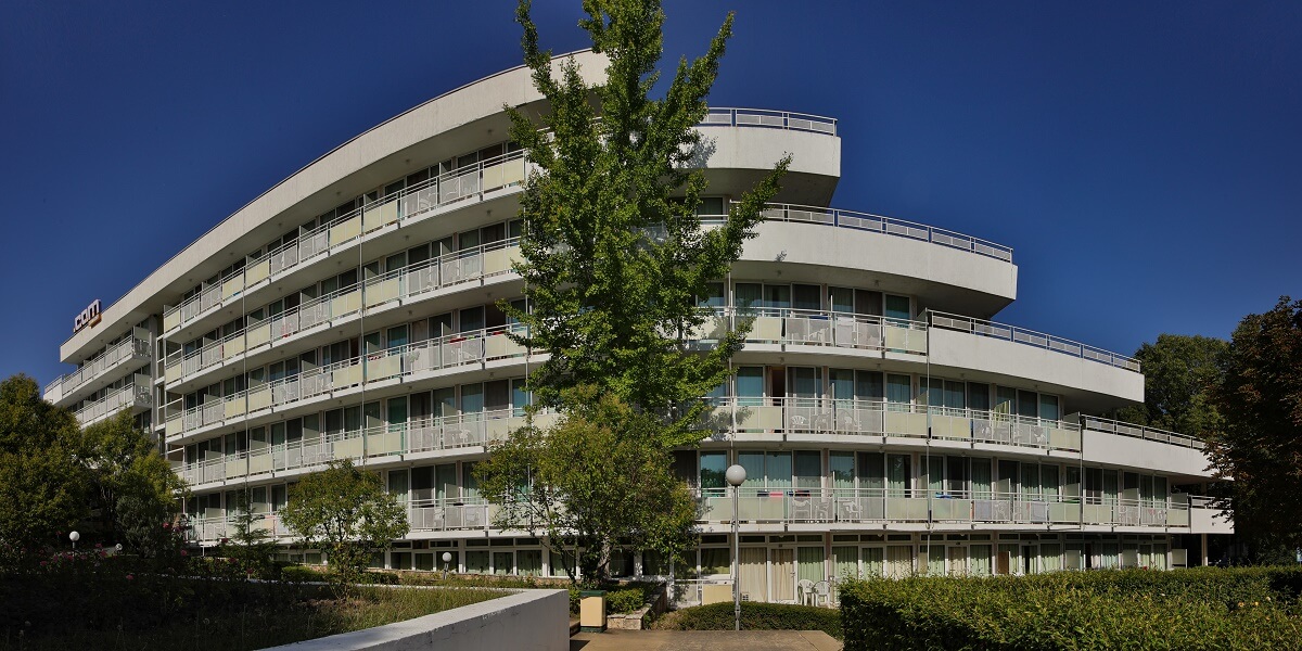 Imagine cu exteriorul hotelului Com din Albena Bulgaria