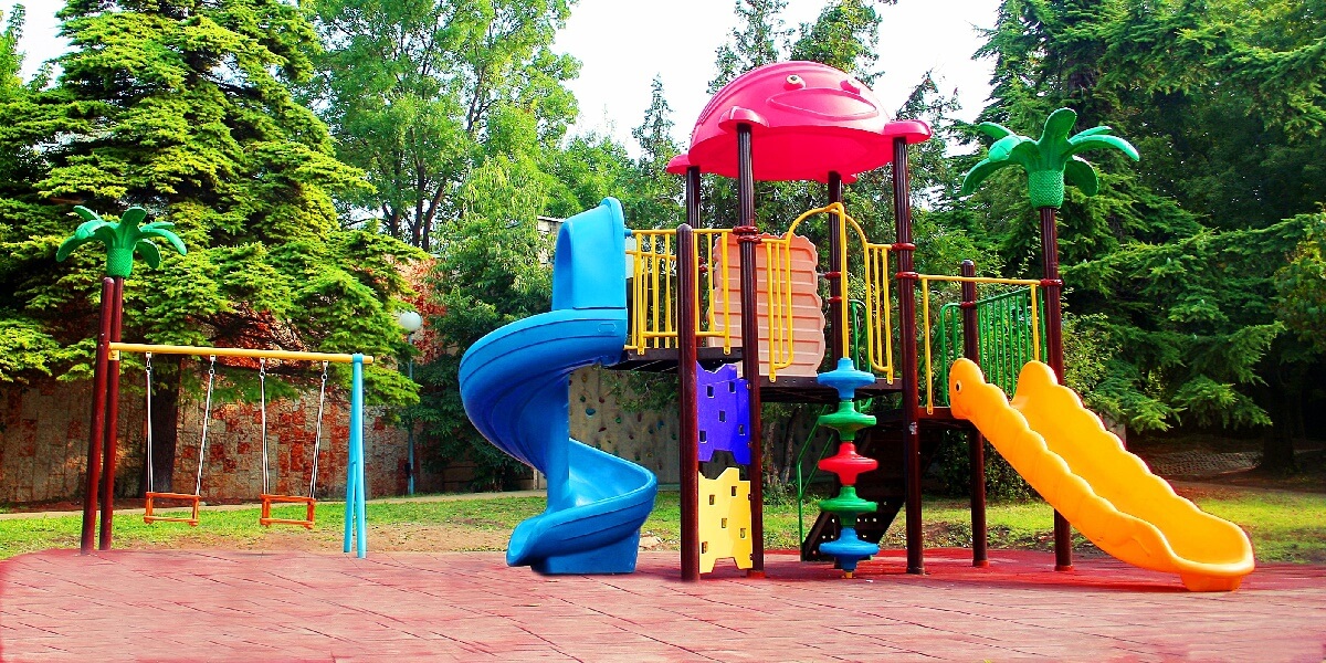 Imagine cu locul de joaca pentru copii hotel Com din Albena Bulgaria