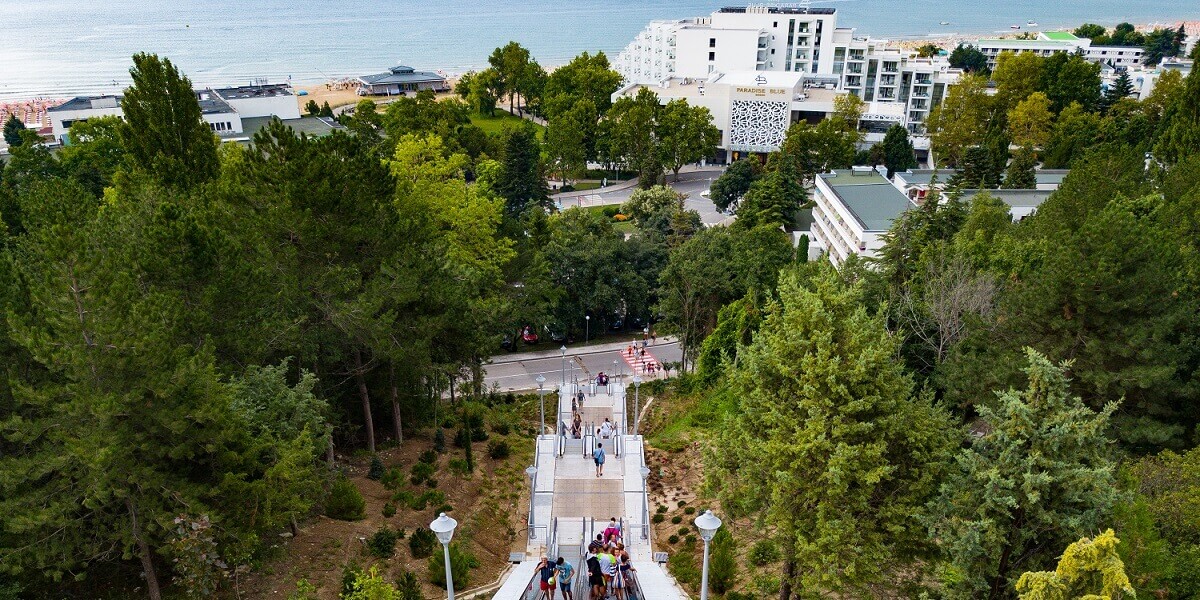 Poze scări rulante stațiunea Albena Bulgaria 12