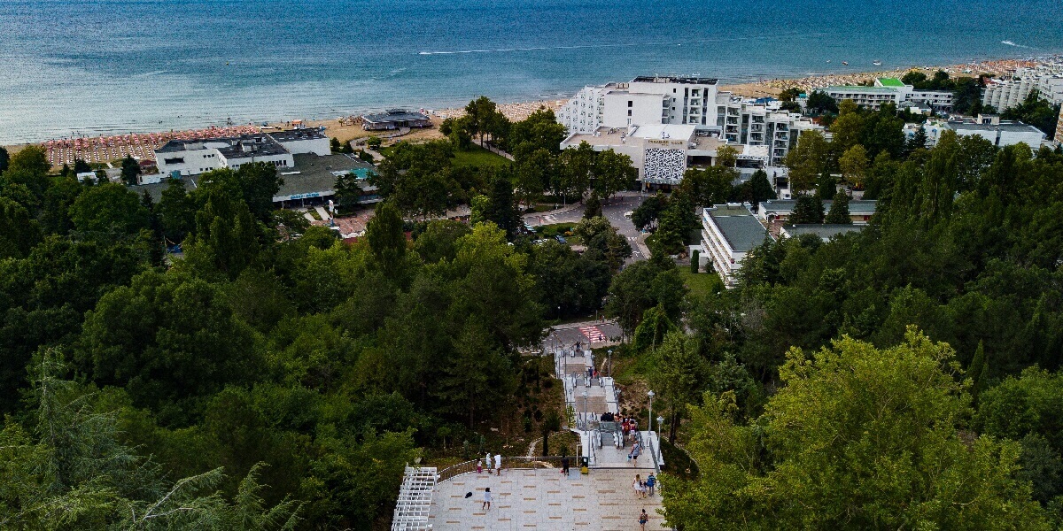 Poze scări rulante stațiunea Albena Bulgaria 9