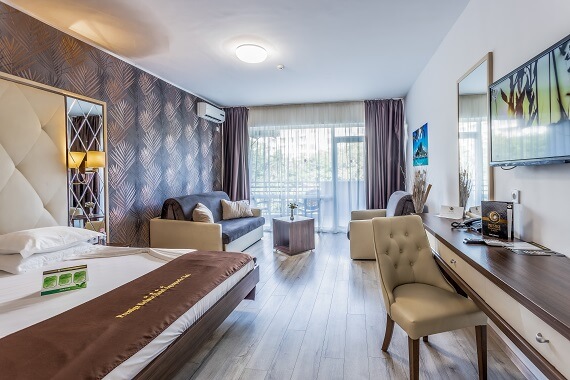 Cameră dublă de familie hotel Prestige Deluxe and Aquapark, Nisipurile de Aur Bulgaria