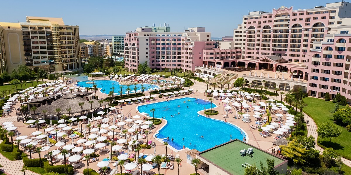 Imagine cu hotelul Majestic din Sunny Beach Bulgaria 1